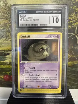 CGC 10 GEM MINT Duskull 62/100 EX Sandstorm 2003 Pokemon Card - Image 2