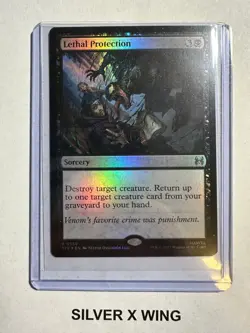 Lethal Protection (0010) Foil x1, MTG, Marvel Spider-Man: Eternal Legal, SPE, NM - Image 1