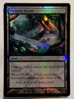 Piranha Marsh Zendikar Foil - MTG RARE - Image 1