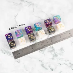 48 Pcs Magic Counter Bulk MTG Dice Counters Set Life Tokens 16mm D6 Dice - Image 4
