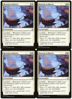 MTG Retreat to Emeria x4 Battle for Zendikar Uncommon NM Playset - Image 1