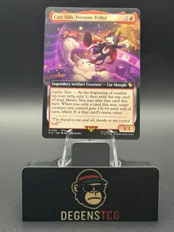 Cait Sith, Fortune Teller Extended Art FIC 0151 NM MTG Magic non foil regular - Image 1