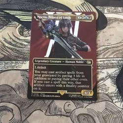 Noctis, Prince Of Lucis Borderless Surge Foil, MTG Single, FIN 0546 Near Mint - Image 1