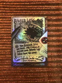 Mtg - Blacker Lotus #869 Rainbow Foil - Deadpool Secret Lair Drop - Alt - VIDEO! - Image 3