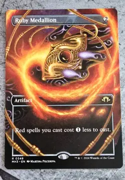 Ruby Medallion (Borderless) #348 (NM) Modern Horizons 3 MH3 Magic MTG - Image 1