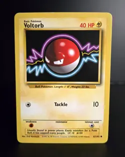 Pokemon TCG - VOLTORB - 67/102 - Unlimited - WOTC - Base Set (1999) - LP - Image 1