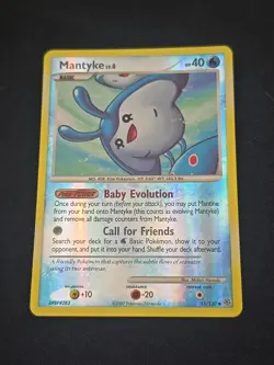 Mantyke 55/130 Diamond and Pearl Reverse Holo Rare Pokemon TCG Light Played - Image 1