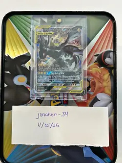 Pikachu and Zekrom GX Pokemon TCG Illustration Full Art Black Star Promo SM168 - Image 1