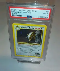 Giovanni's Persian 8/132 Gym Challenge Holo PSA 9 Pokemon - Image 1