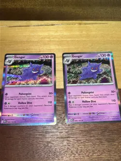 X2 Pokemon TCG Gengar Scarlet & Violet - 151 094/165 Holo Holo Rare - Image 1