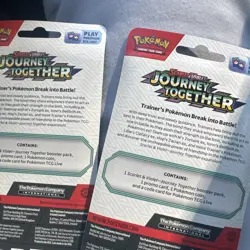 POKEMON TCG JOURNEY TOGETHER Checklane blister ENGLISH promo Set Yanma & Scraggy - Image 2