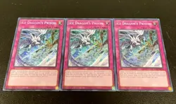 MINT 3X ICE DRAGON'S PRISON RA01-EN078 SECRET RARE YUGIOH 1st Edition - Image 1
