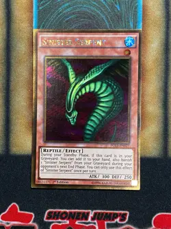 Yugioh Sinister Serpent PGL2-EN027 Gold Rare 1st Ed NM - Image 1