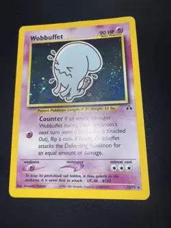 Wobbuffet Neo 16/75 Neo Discovery 16/75- LP-MP Pokemon Card Holographic - Image 1