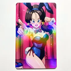 Dragon Ball Videl Sexy Doujin Waifu Girl Lewd Anime Art Goddess Card - Image 1