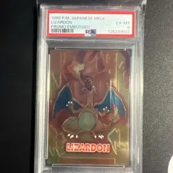 PSA 6 Charizard Pokemon Meiji Get Card Super Collection Nintendo Japanese 1999 - Image 1