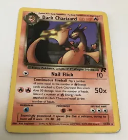 Pokemon Card Dark Charizard non holo 21/82 from Team Rocket Set - Image 1