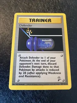 Trainer Defender 109/130 Base Set 2 Pokemon Card - Image 3