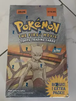 Topps Pokemon The First Movie Cards Sealed Blue Logo Booster Box 2526 RARE 41116107658 - Image 1