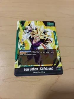 Son Gohan Childhood Leader L FB01-071 Secret Rare Alternate Art Dragon Ball Card - Image 4