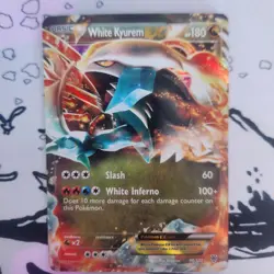 White Kyurem EX 96/135 Ultra Rare Black & White Plasma Storm Pokemon Card TCG - Image 1
