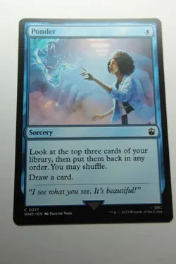 MTG Ponder x1- -Doctor Who-Near Mint - Image 1