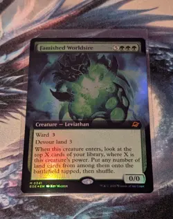 M.T.G Edge Of Eternities Famished Worldsire Extended Art Foil M/NM - Image 1