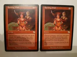 MTG. BURNING WISH x2. JUDGEMENT. RARE. MINT/NM. MAGIC THE GATHERING - Image 1