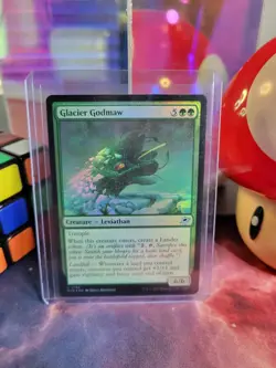 Glacier Godmaw Magic The Gathering Edge Of Eternities Foil Uncommon NM - Image 1