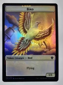 Foil TREASURE TOKEN Alayna Danner ARTIST SHADOW SIGNED Autograph MTG NM! Magic - Image 2