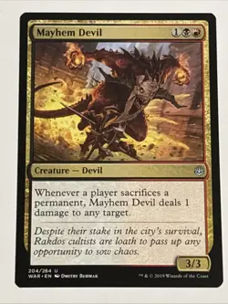 MTG War of the Spark Mayhem Devil 204/264 NM - Image 1