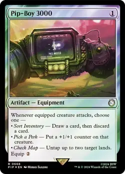 Pip-Boy 3000 Surge Foil Fallout Commander NM MTG - Image 1