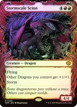 Stormscale Scion Foil Showcase Tarkir: Dragonstorm NM MTG - Image 1