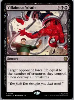 Villainous Wrath (R) #74 Marvel's Spider-Man MTG NM - Image 1