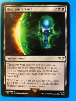 MTG 1x Biotransference 30 Universes Beyond Warhammer 40000 Magic Gathering x1 NM - Image 1