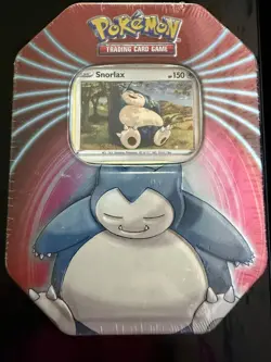 Pokemon TCG Snorlax Tin 3-Card Booster Packs - NEW/SEALED - Image 1
