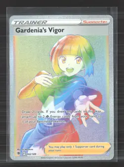 Pokemon Astral Radiance Gardenia's Vigor (Secret) rare rainbow #202 - Image 1