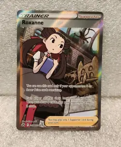 Pokemon TCG Roxanne Crown Zenith: Galarian Gallery GG66/GG70 Full Art Trainer - Image 1