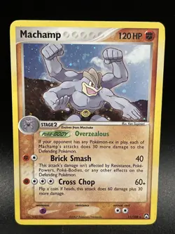 Pokemon TCG Machamp 11/108 EX Power Keepers 11 Holo Rare - Image 1