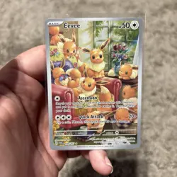 Pokemon TCG Eevee 188/167 Twilight Masquerade Illustration Rare - Image 1