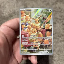 Pokemon TCG Eevee 188/167 Twilight Masquerade Illustration Rare - Image 3
