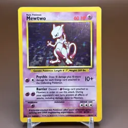Mewtwo 10/102 Pokemon TCG 1999 Base Set Holo Unlimited Rare - Image 1