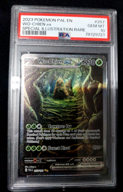 2023 Pokemon PAL EN Special Illustration Rare 257/193 Wo-Chien ex PSA 10 GEM MT - Image 1