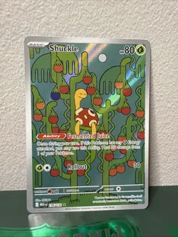 Shuckle 136/132 Illustration Rare Pokemon TCG Me01: Mega Evolution Holo - Image 1