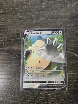 Snorlax V 141/202 Pokemon SWSH01: Sword And Shield Base Set Holo Rare - Image 1