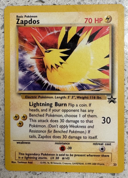 Rare Pokemon 2000 Promo ZAPDOS #23 Factory Sealed New - Image 1