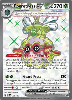 Pokemon Forretress ex 230/193 Sv02: Paldea Evolved Holo Ultra Rare - Image 1