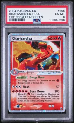 Pokemon TCG Fire Red & Leaf Green Charizard ex [PSA 6] [Excellent / Mint] - Image 1