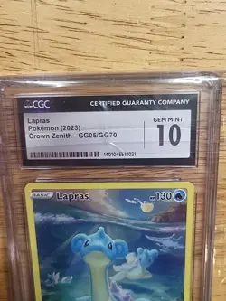 Lapras (GG05/GG70) CGC 10 - 2023 Crown Zenith Galarian Gallery Full Art Pokemon - Image 5