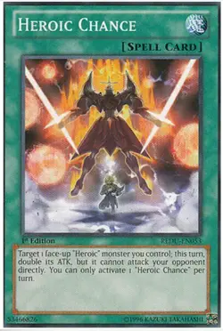 Yu-Gi-Oh! Heroic Chance - REDU-EN053 - Common - 1st Edition Mint/NM X1 - English - Image 1